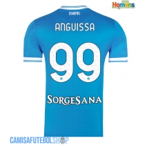Camisa de time de futebol SSC Napoli Frank Anguissa #99 Replicas 1º Equipamento 2025-26 Manga Curta